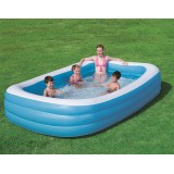 BESTWAY Deluxe Rectangular Family Swimming Pool 305x183x56cm (120”x72”x22”) 